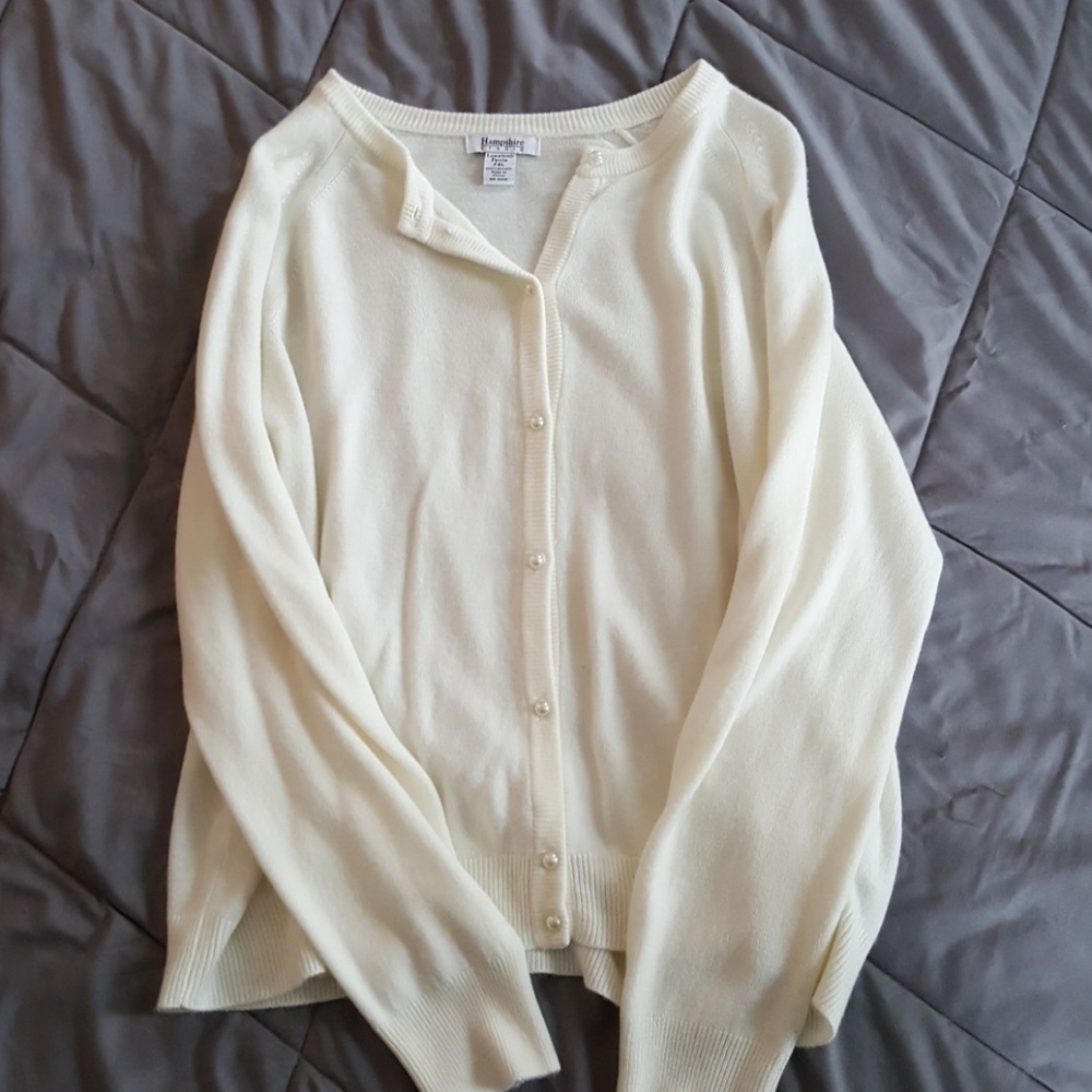 Women's Cream Sweater Petite XL